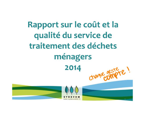 Rapport déchets 2014