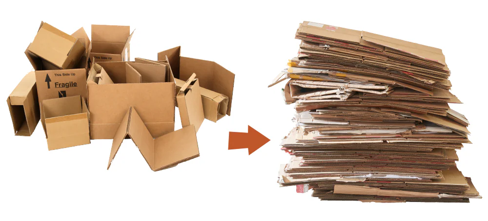 Bien plier les cartons bruns