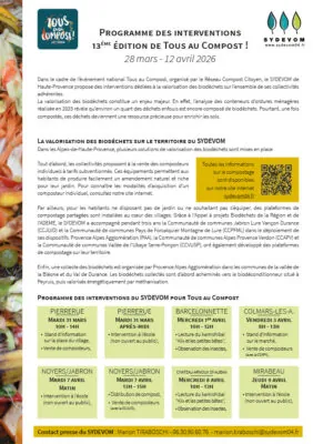 Mars 2026 – Tous au Compost !